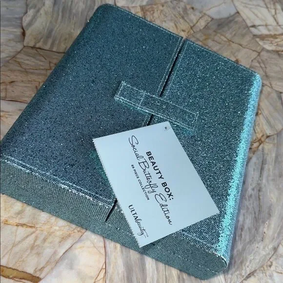 Ulta Beauty Glittery Teal Beauty Box - Picture 2 of 13